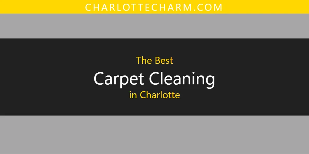 The Absolute Best Carpet Cleaning in Charlotte  [Updated 2025]